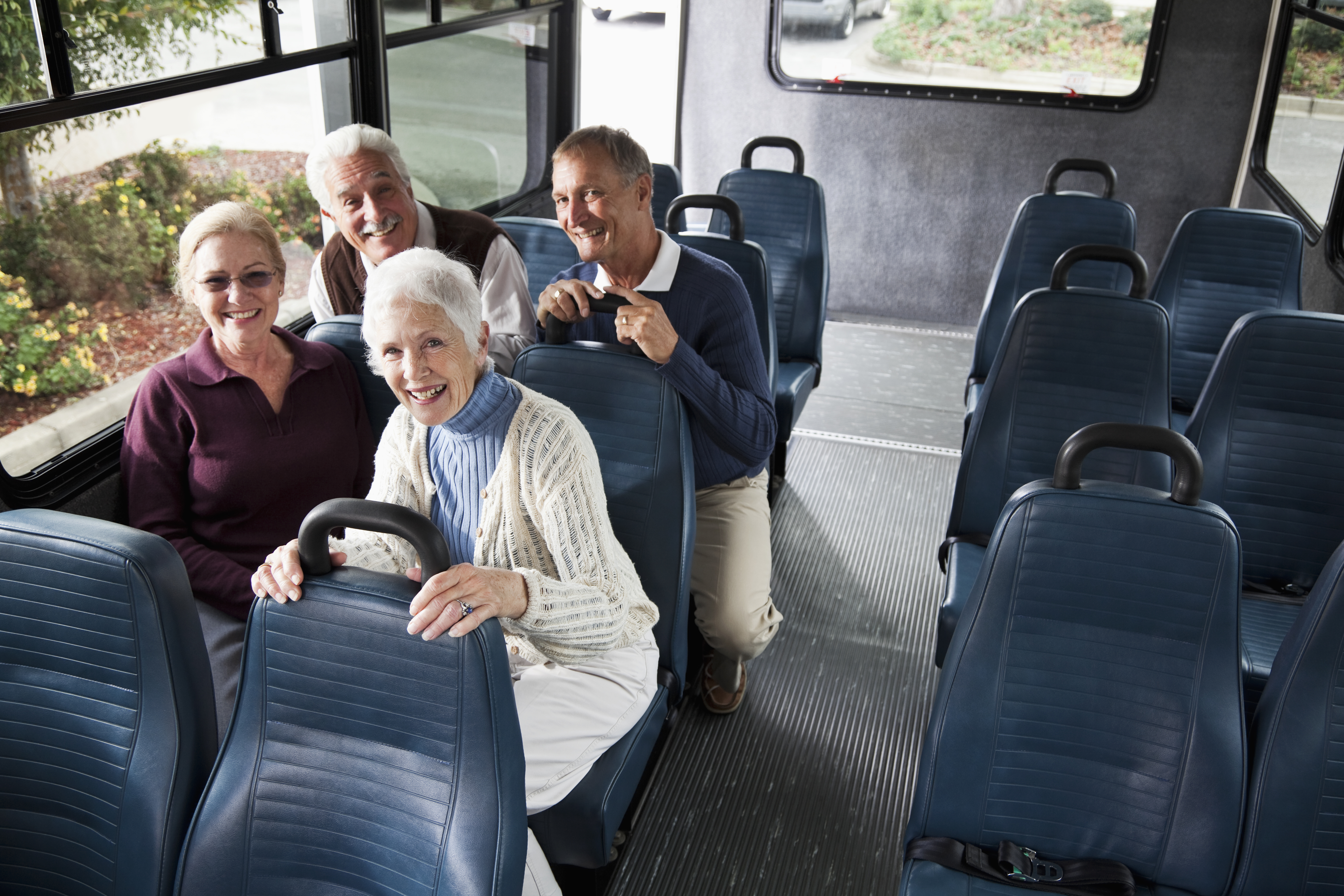 Seniors in a bus